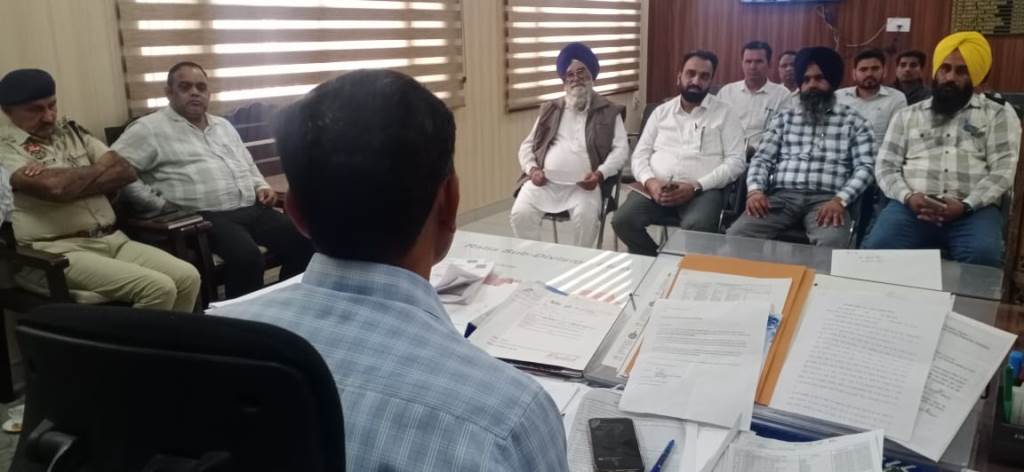 A meeting was held under the chairmanship of the SDM regarding the arrival of the Nagar Kirtan Yatra